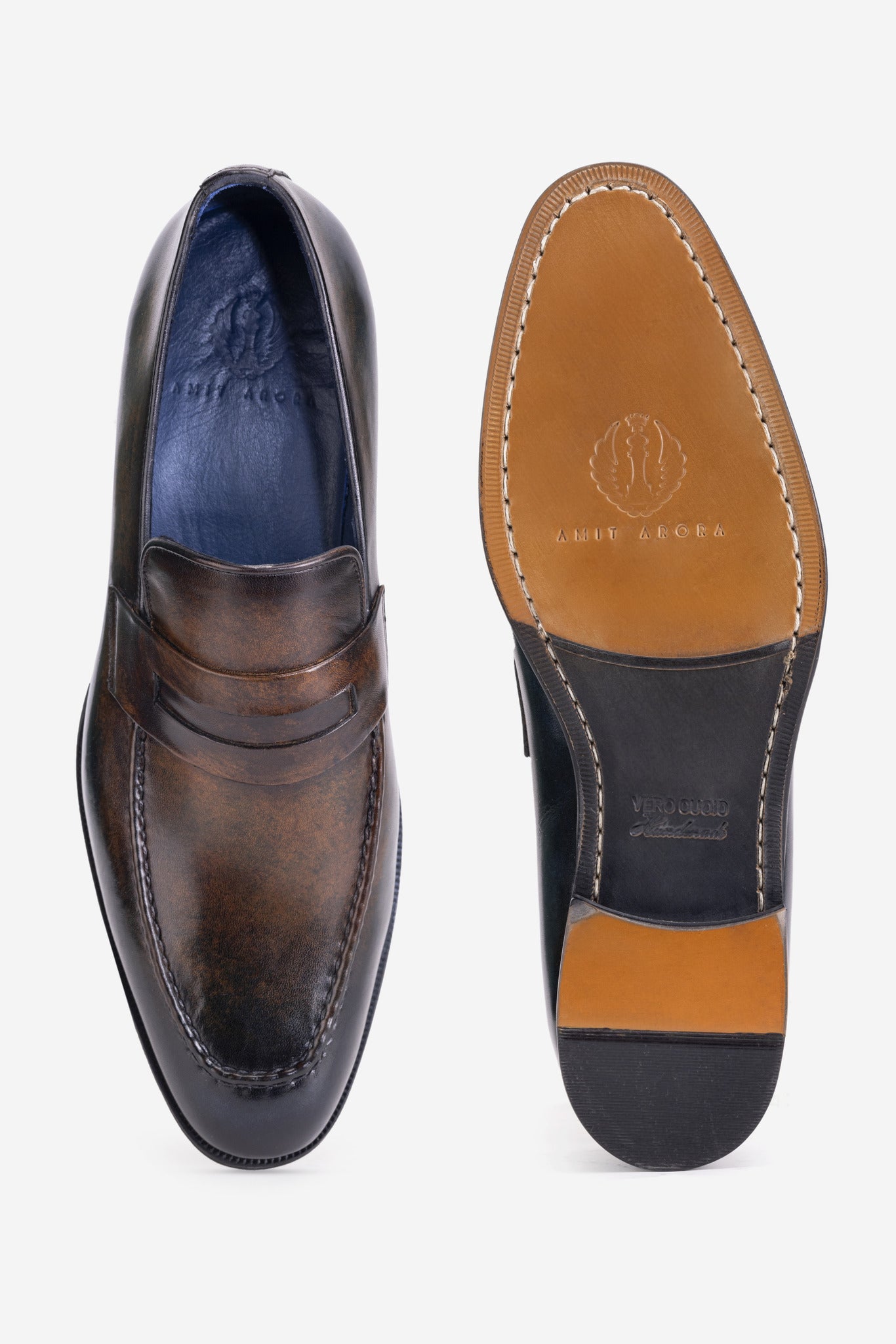 Classic brown shaded loafers