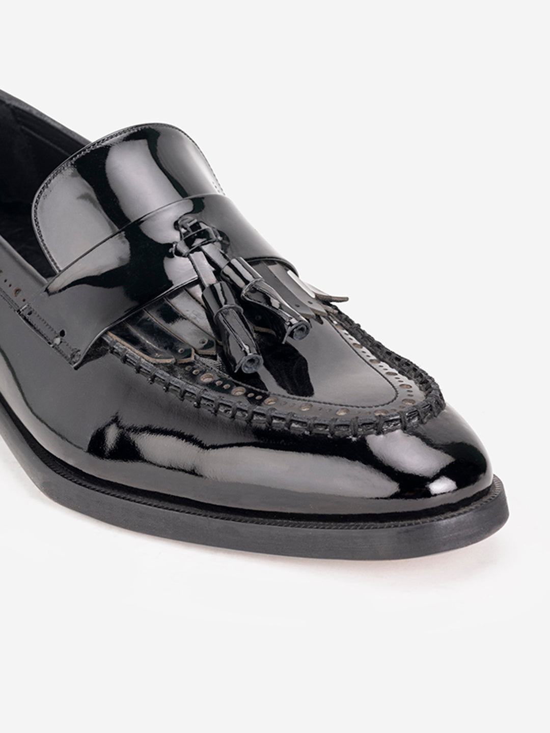Classic black tassel loafers