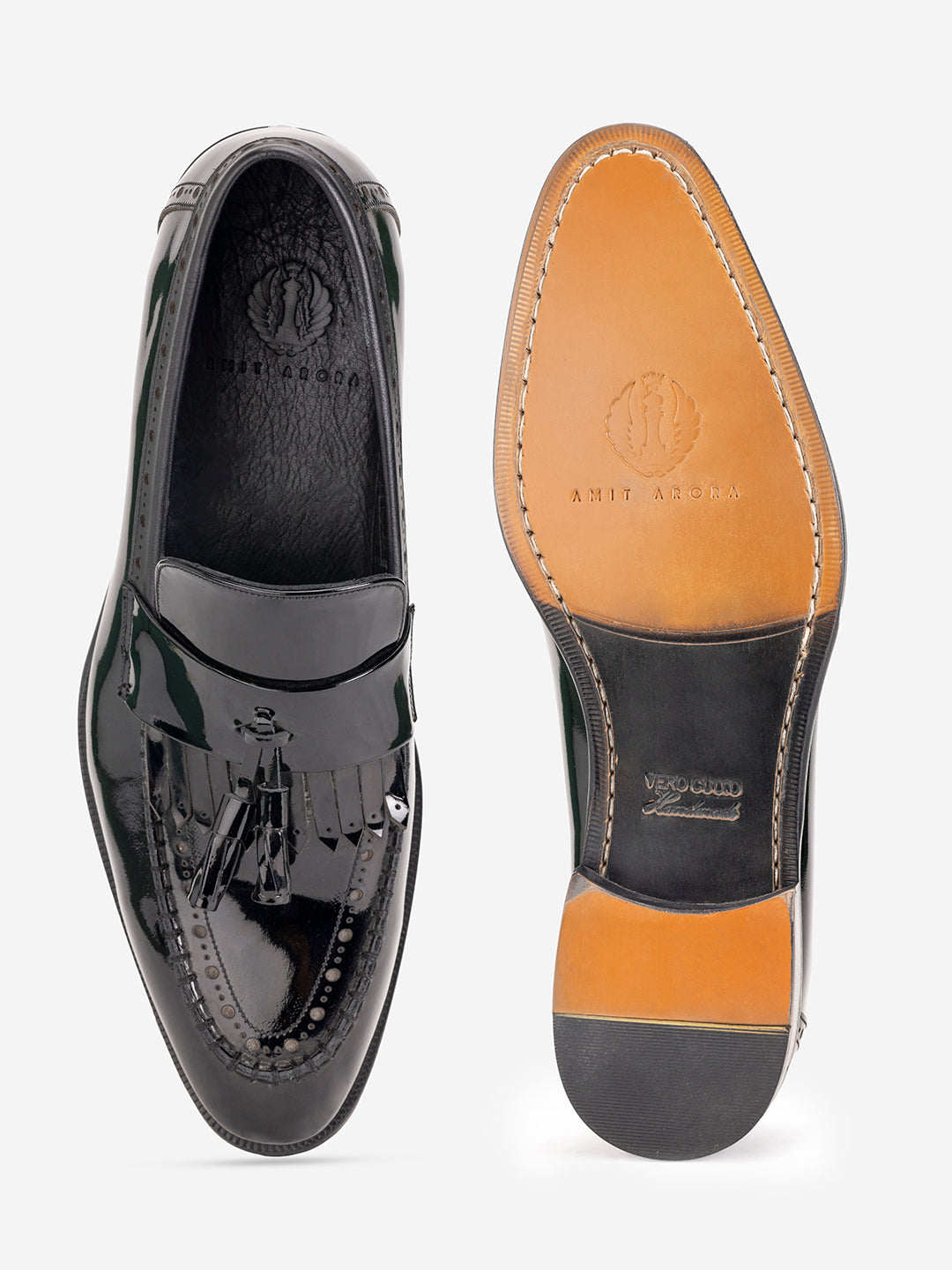 Classic black tassel loafers