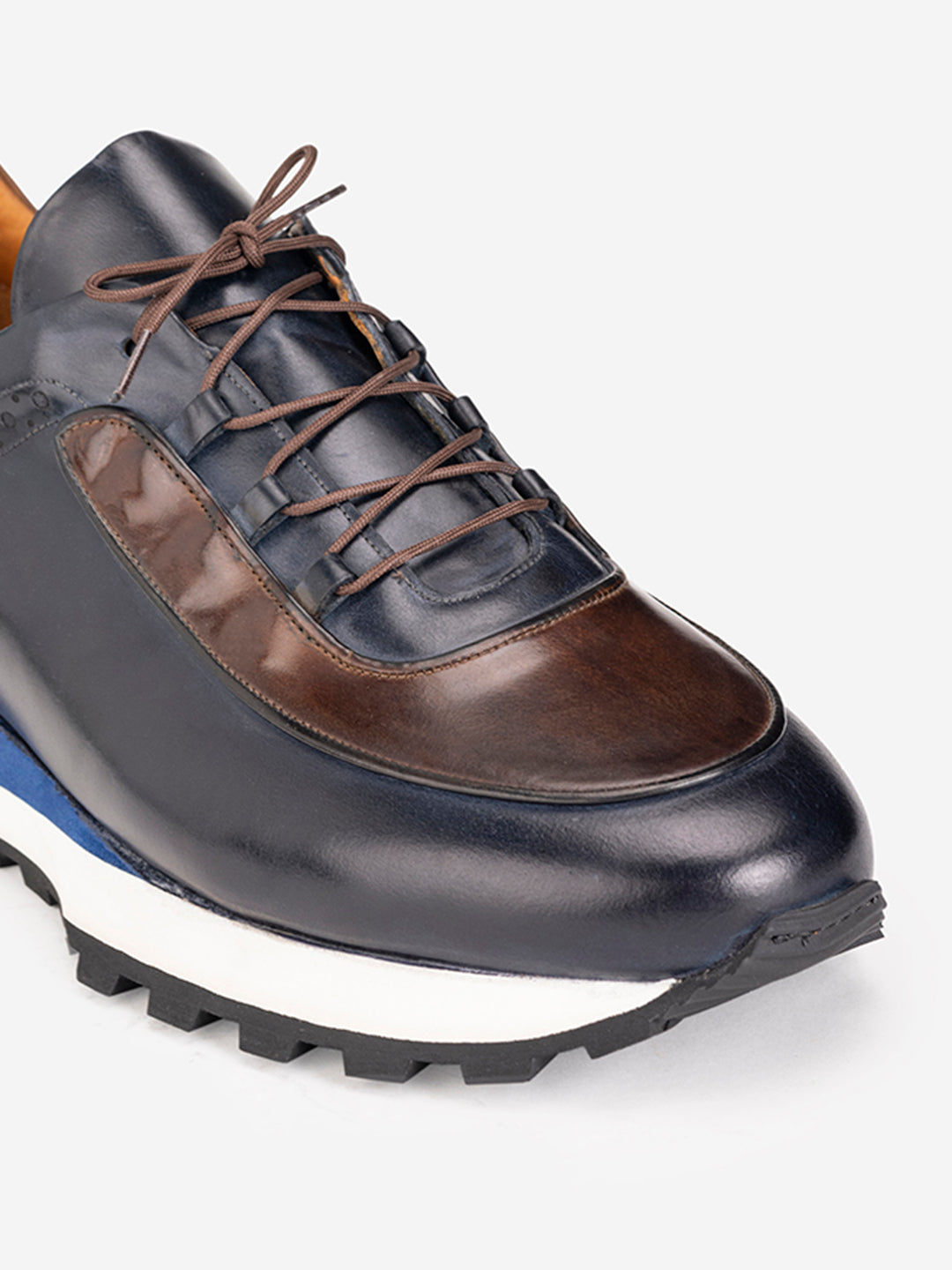 Navychunky lace up sneakers