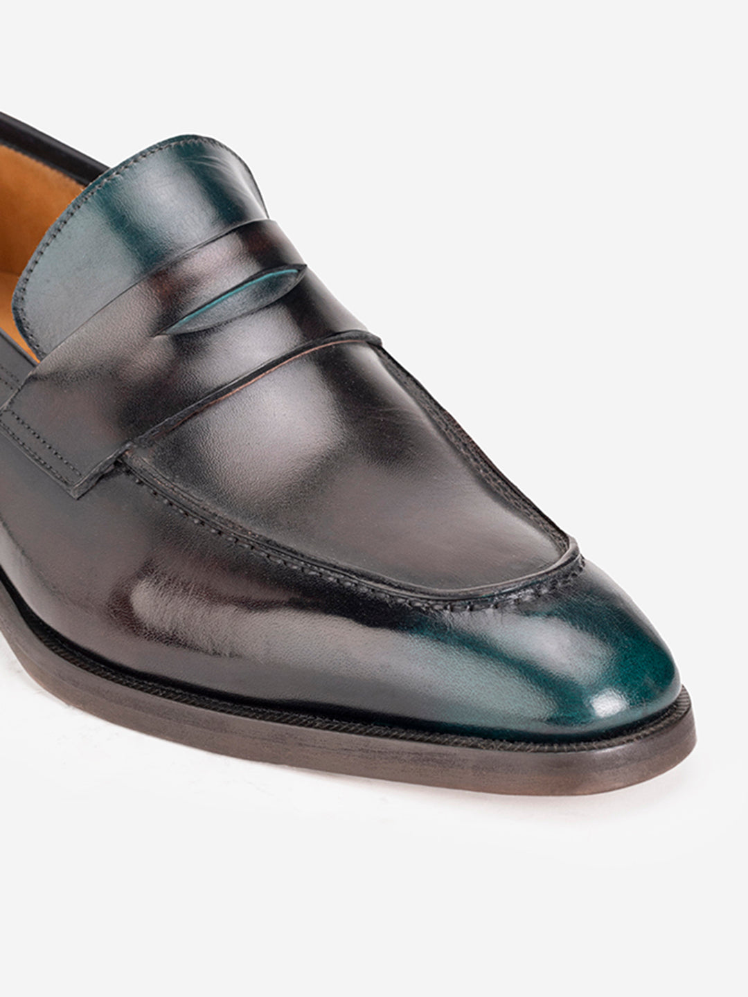 Classic bottle green shaded loafers