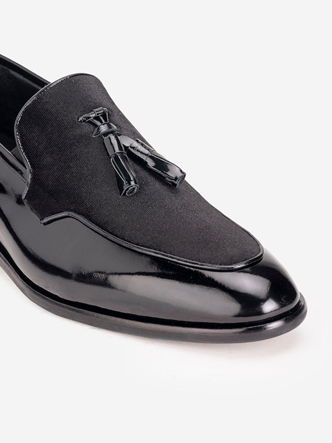 Classic black tassel loafers