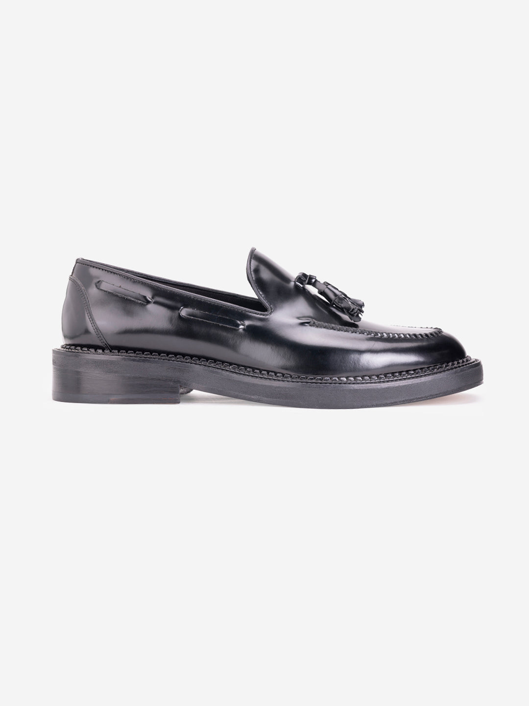 Classic black tassel loafers