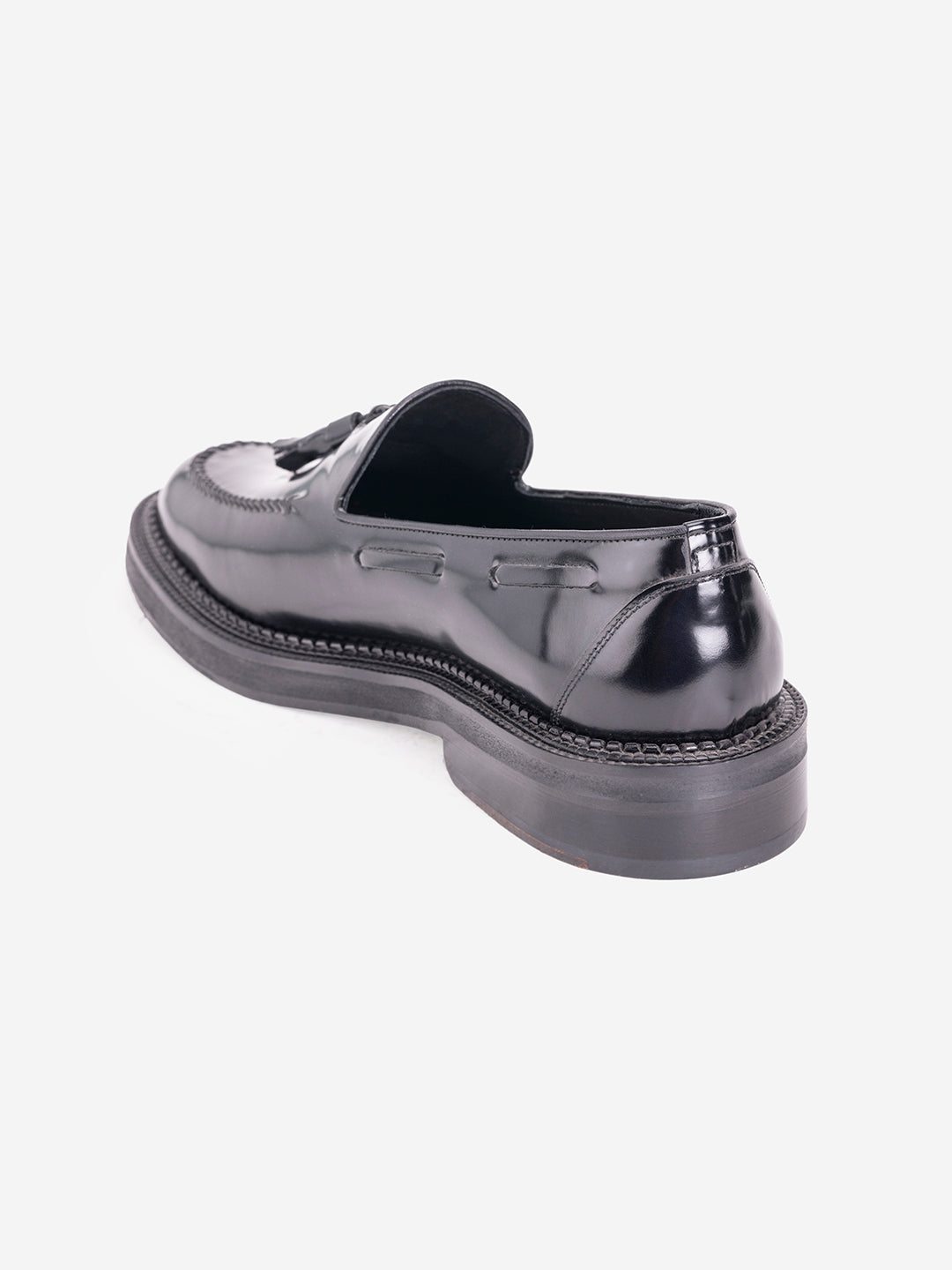 Classic black tassel loafers
