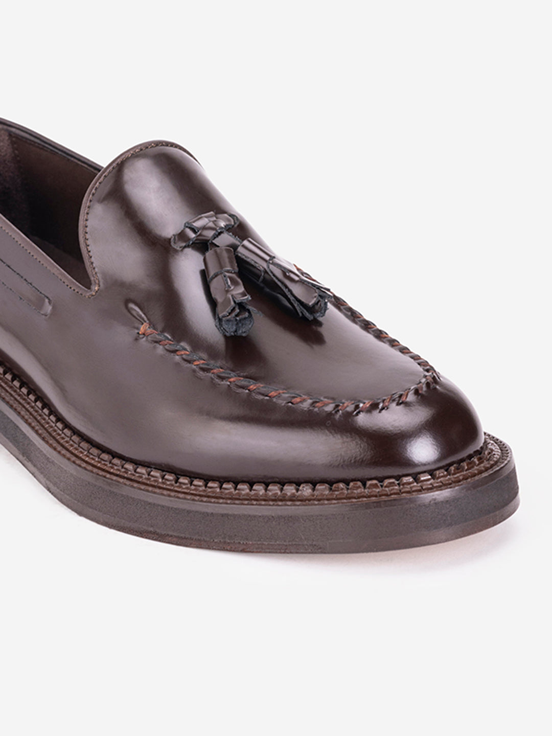 Classic brown tassel loafers