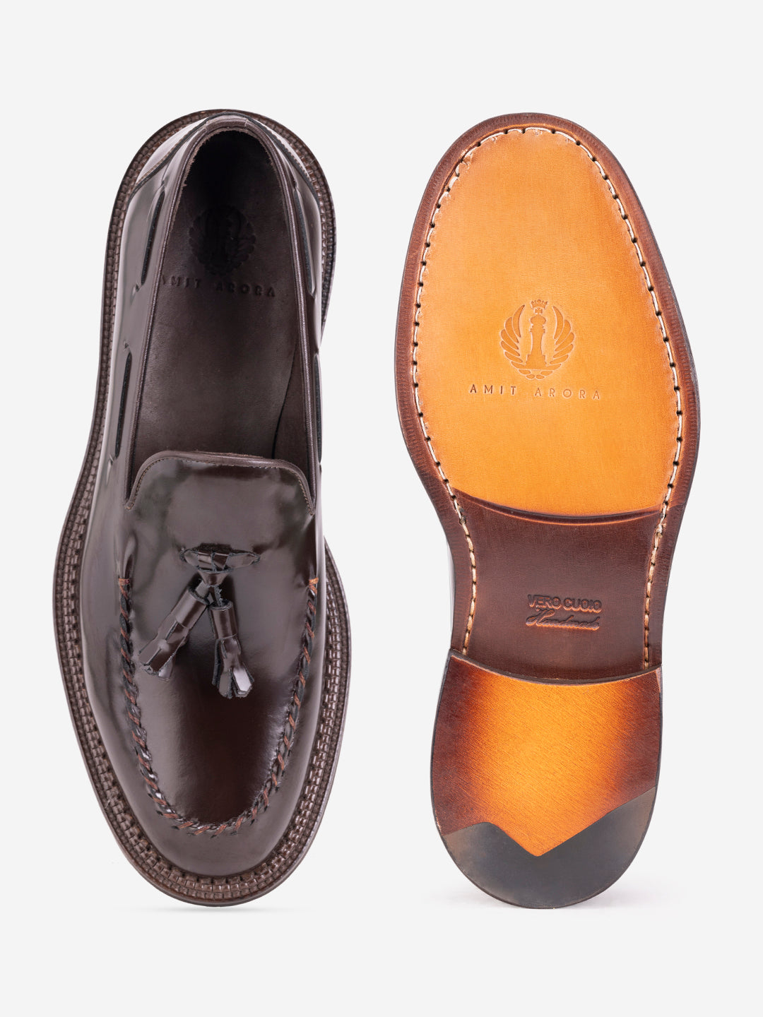Classic brown tassel loafers