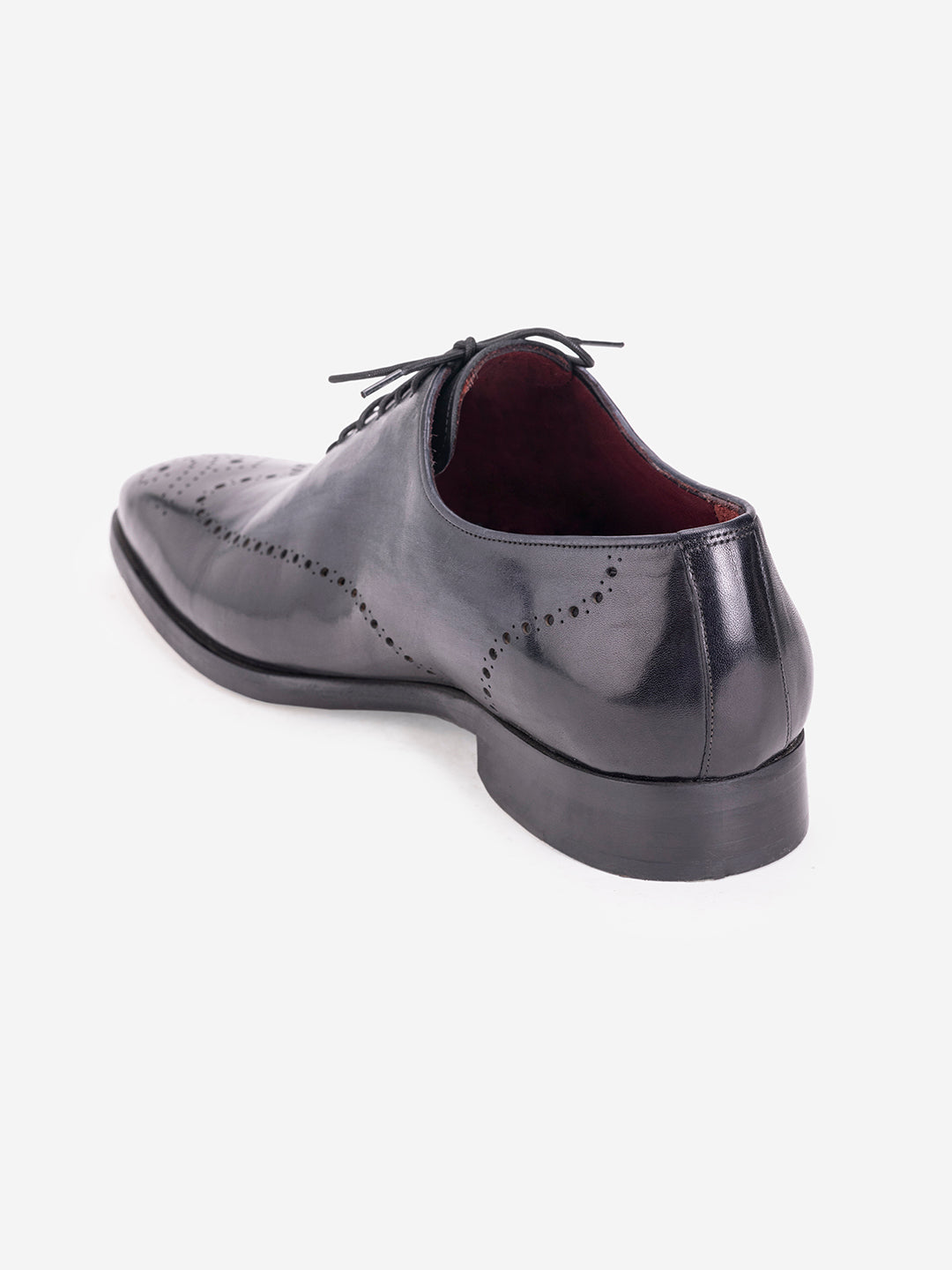 Formal navy lace loafers