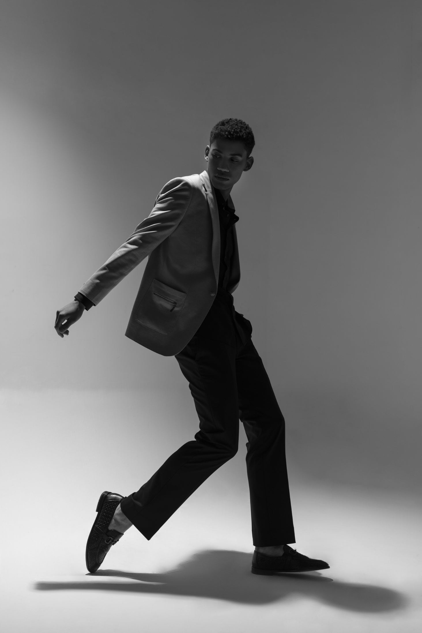 buy branded Sky blue  blazer with zip detailing