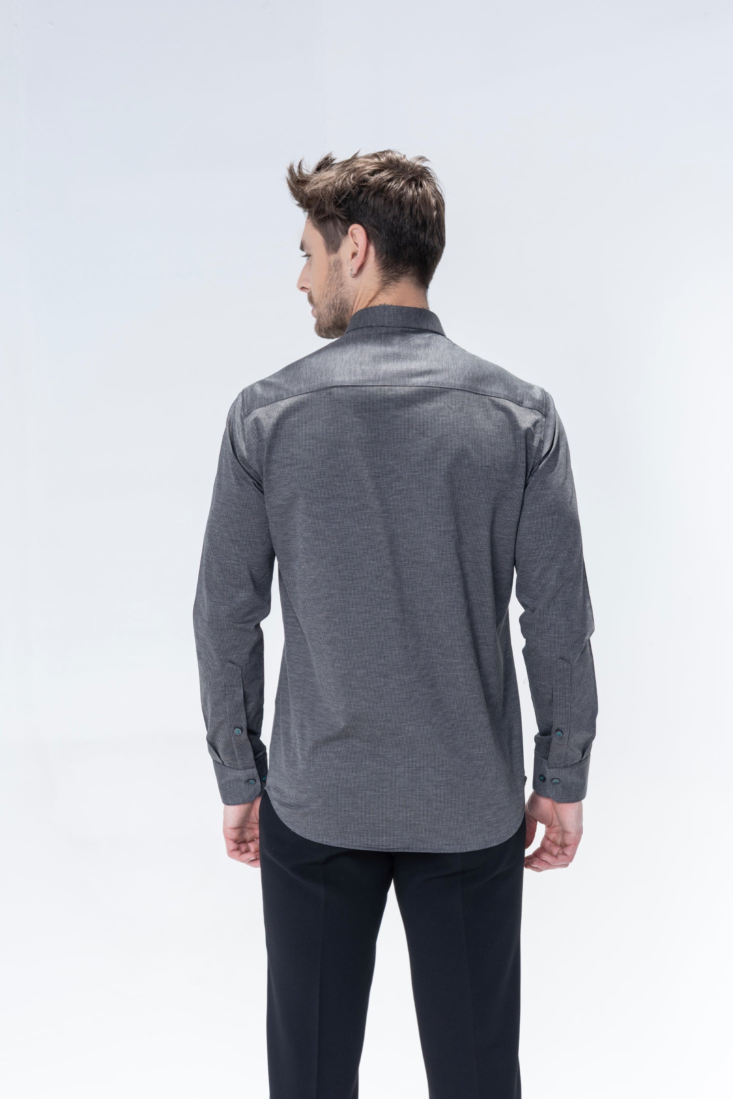 Grey shirt with embroidered Tiger