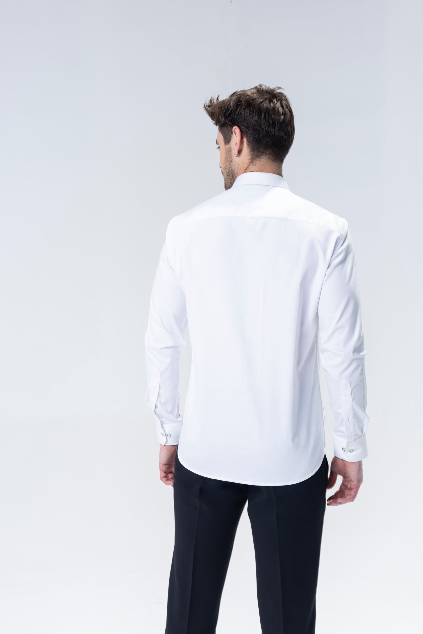 White shirt with hand embroidered Bugs