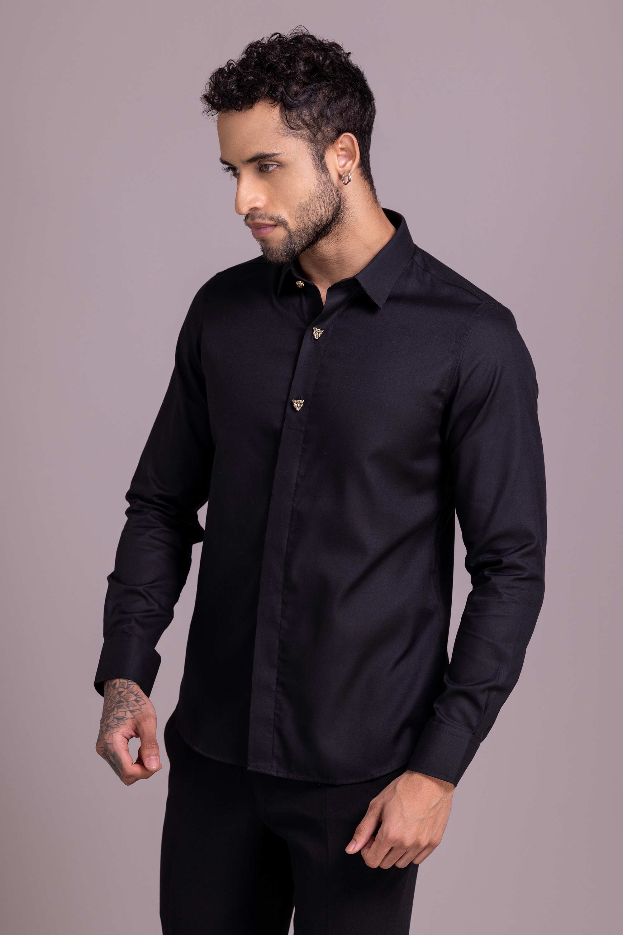 Black Evening Shirt