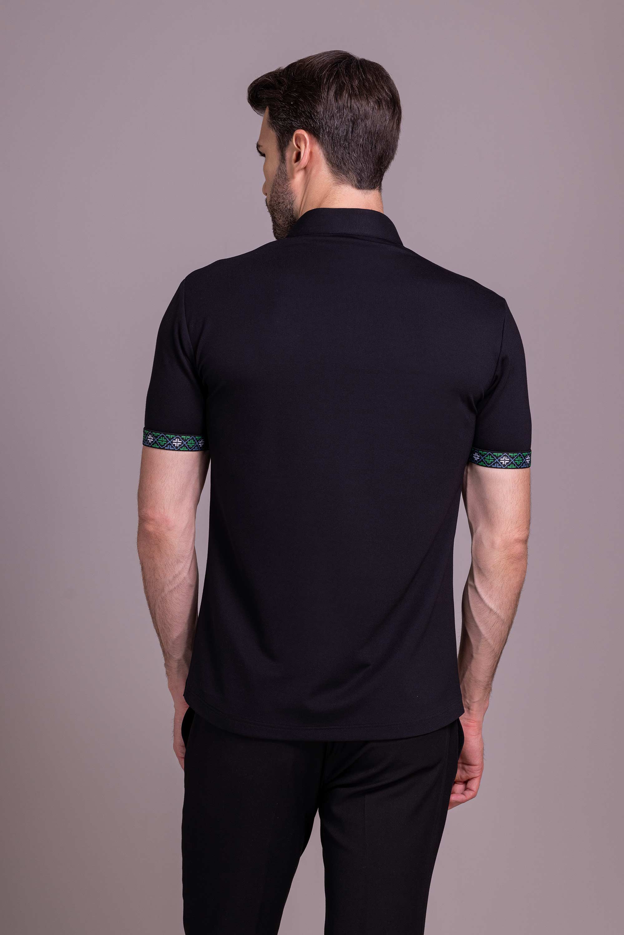 Black T- Shirt with Zipper