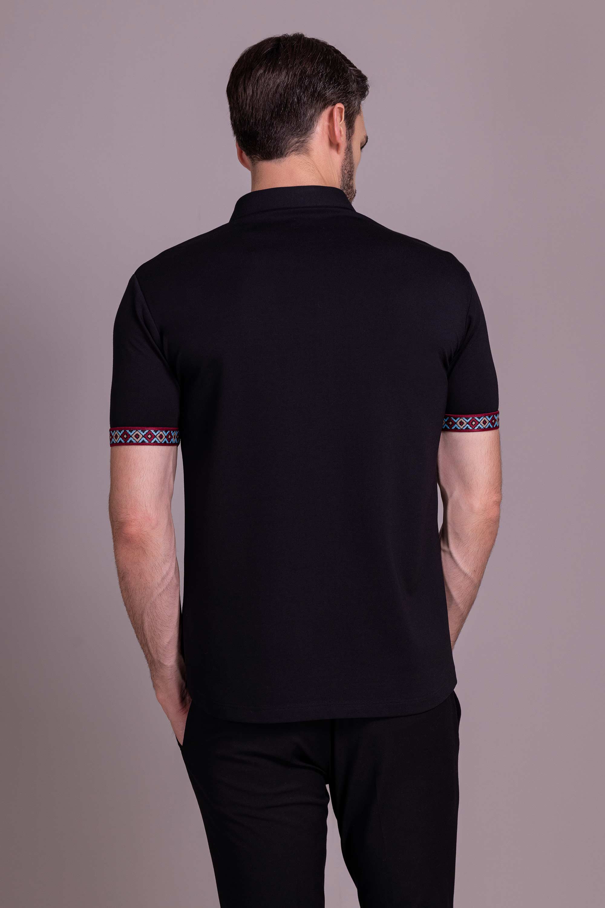Black T- Shirt with Zipper