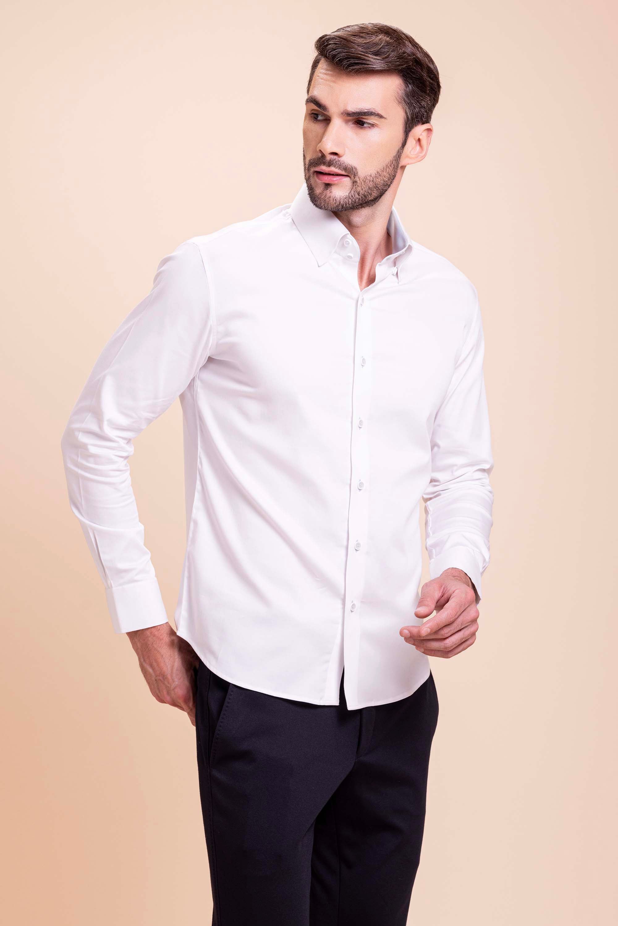 White Patch Work Shirt