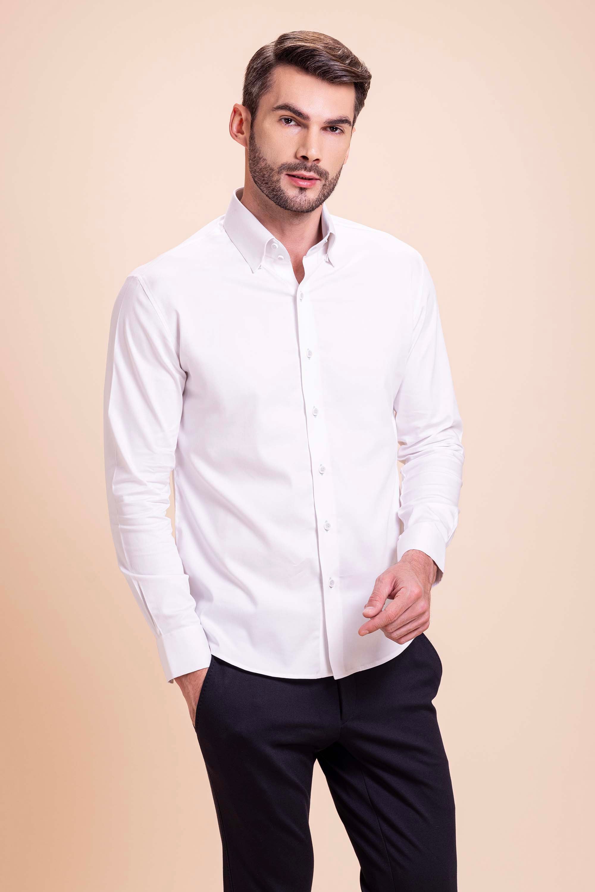 White Patch Work Shirt