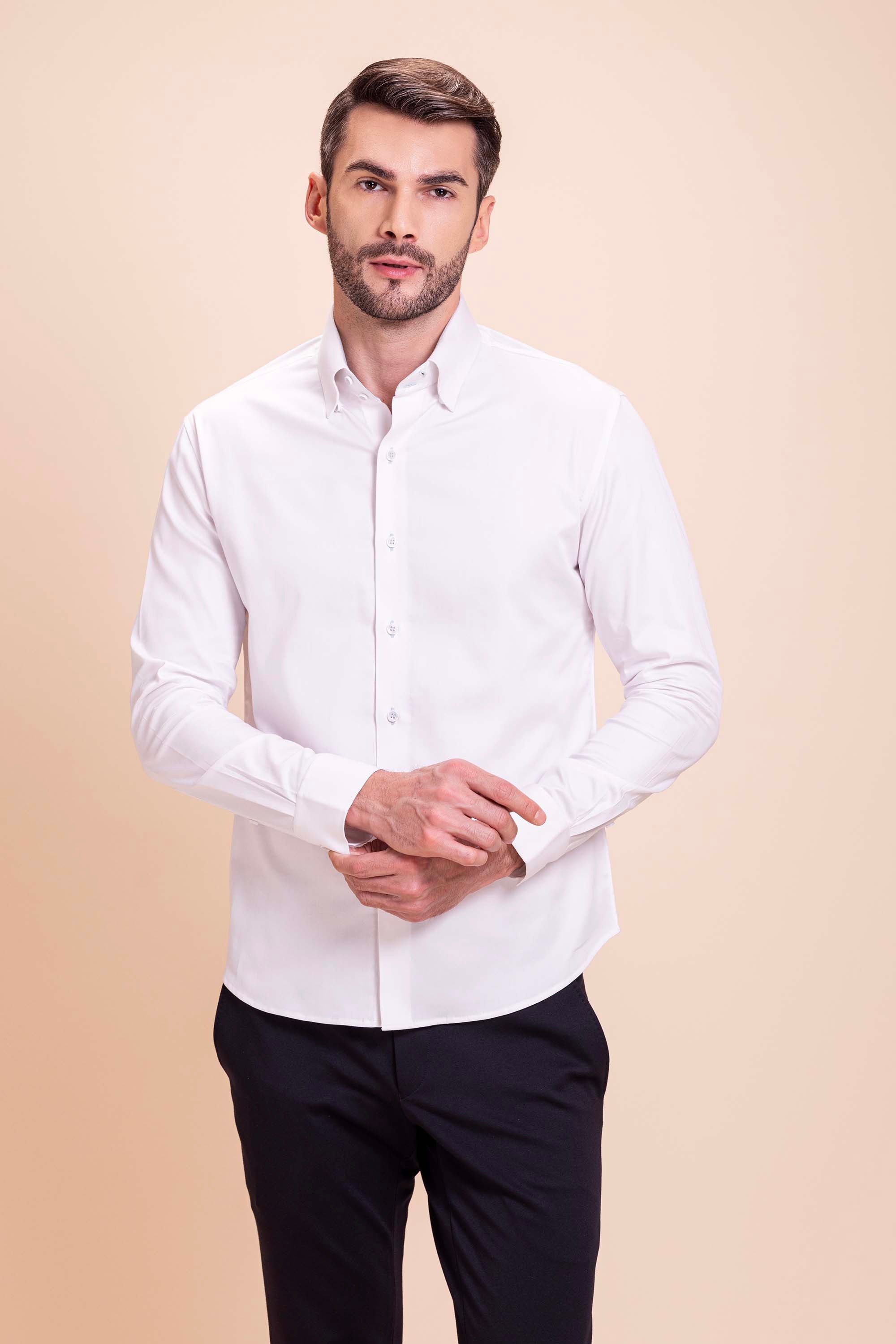 White Patch Work Shirt